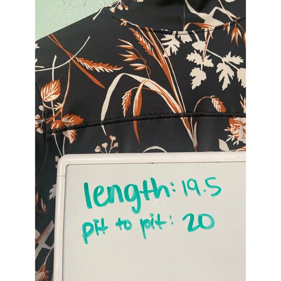 Columbia Women's Black Brown‎ Floral Pullover Sweater Top Size Small - Picture 9 of 9